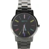 Montre bracelet acier noir homme