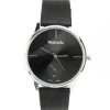 Montre bracelet cuir noir femme Womage