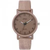 Montre Bracelet Cuir PU couleur terre pas chère