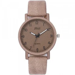 Montre Bracelet Cuir PU couleur terre pas chère