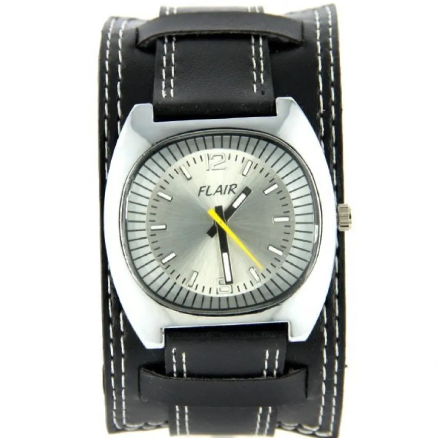 Montre bracelet de force Flair unisexe noir