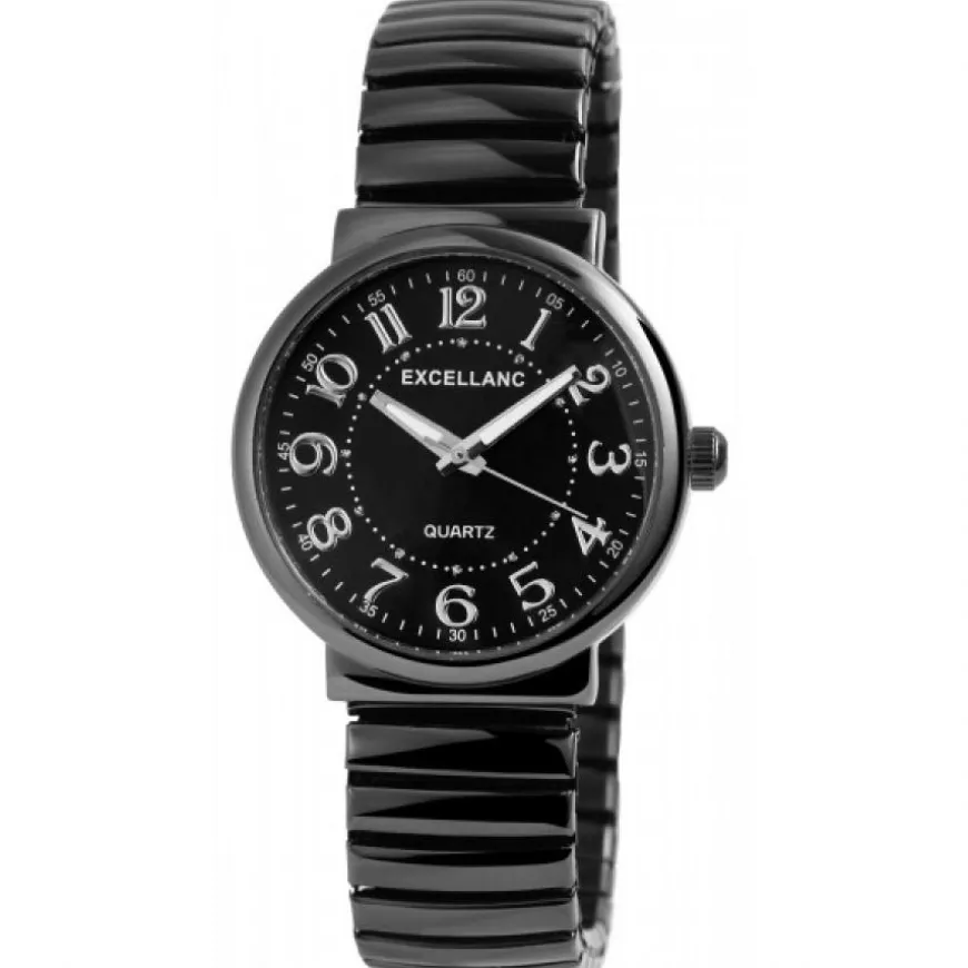 Montre bracelet elastique noir