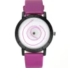 Montre bracelet fushia futuriste