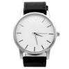 Montre Bracelet Noir Cuir PU pas chère