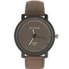 Montre classique pour homme pas chère marron