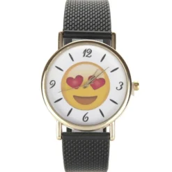 Montre coup de foudre coeur Smiley emoji