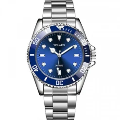 Montre de luxe cadran bleu homme