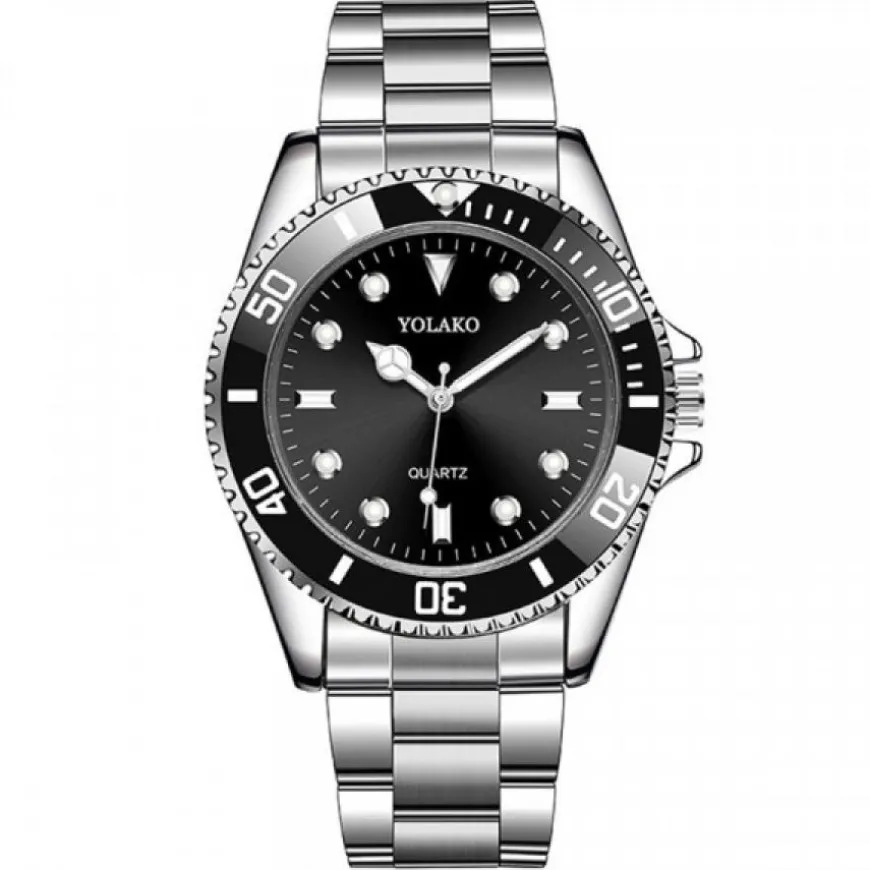 Montre de luxe cadran noir homme