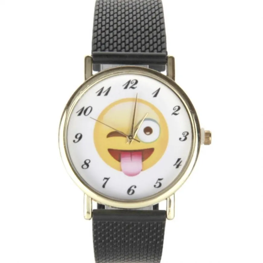Montre Emoji clin d'oeil