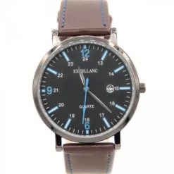Montre Excellanc Homme Dateur Brun