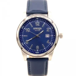 Montre homme cuir orange