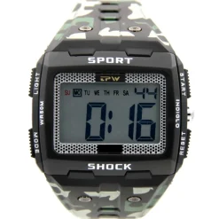 Montre Homme Gros Chiffres Digital style Camouflage