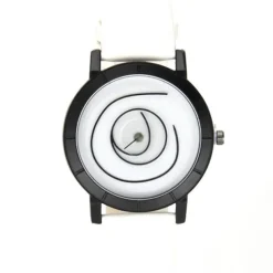 Montre noir et blanc futuriste pas chère