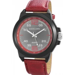 Montre noir et rouge homme Excellanc