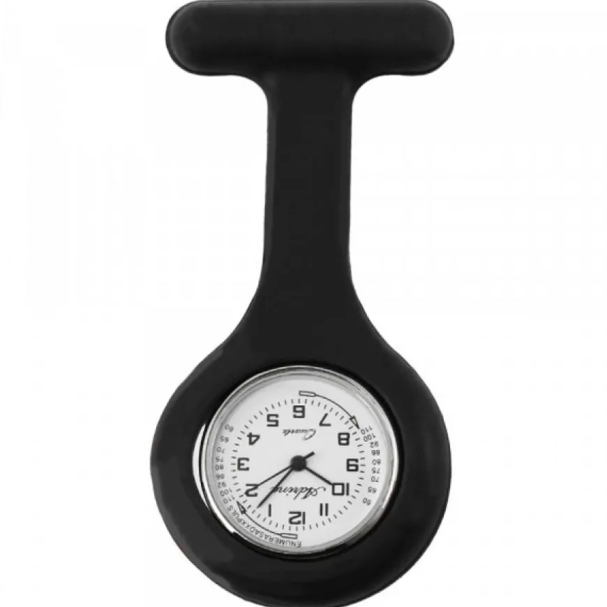 Montre noir infirmière silicone pas chère femme