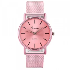 Montre pas chère femme rose bracelet silicone