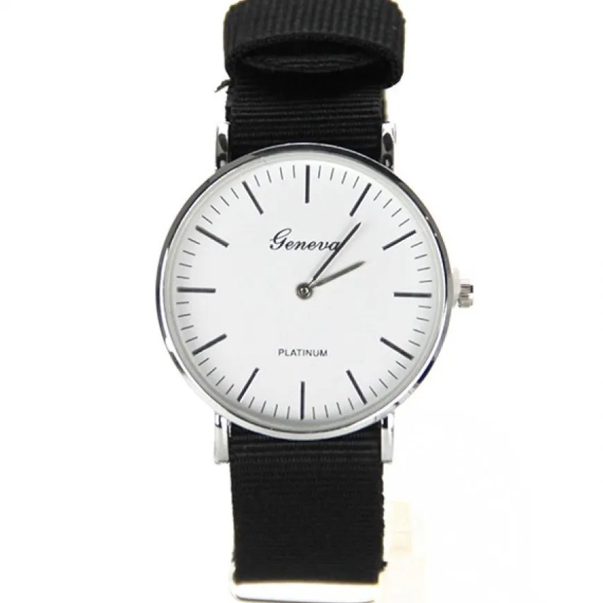 Montre pas chère Geneva bracelet NATO tissu