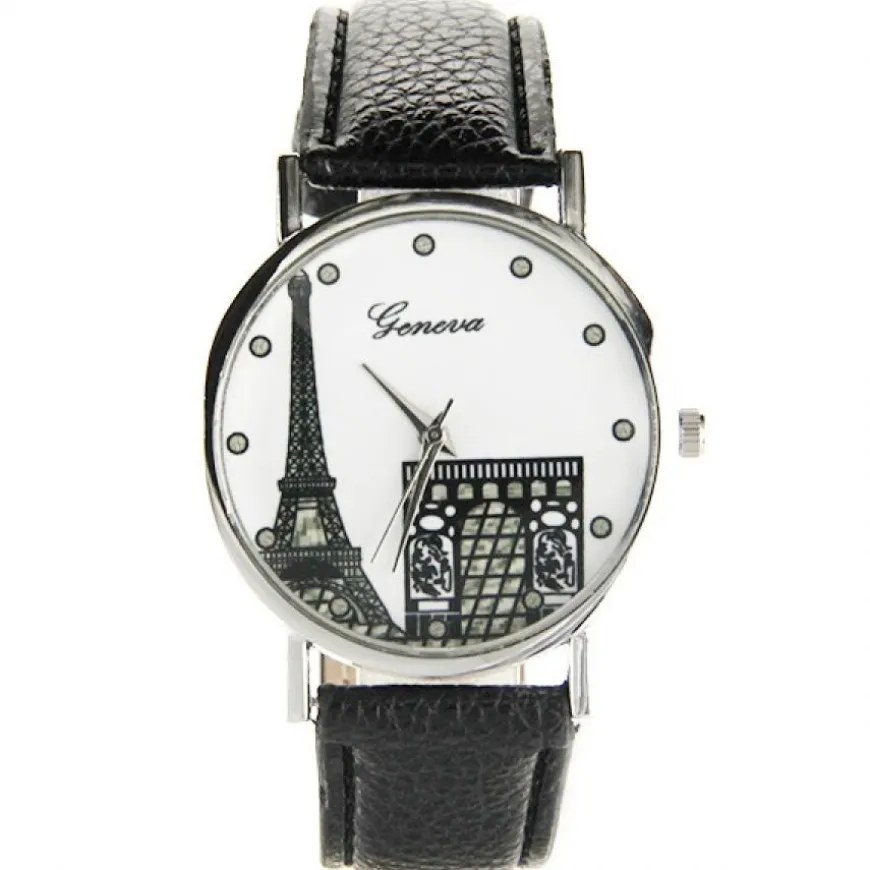 Montre pas chère Geneva tour Eiffel Paris