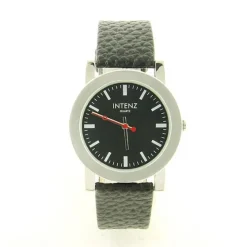 Montre pas chère pour femme marque INTENZ bracelet cuir noir