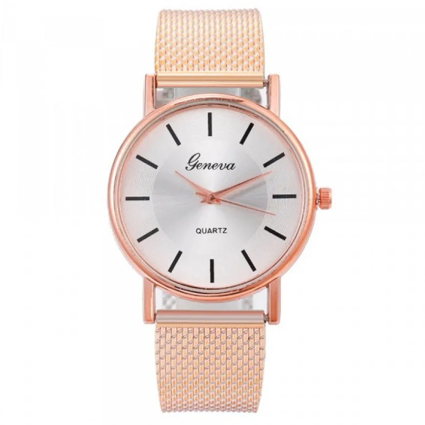 Montre pas chère rose gold femme bracelet silicone