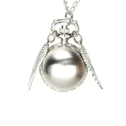 Montre Pendentif Collier Boule Argenté Ailes