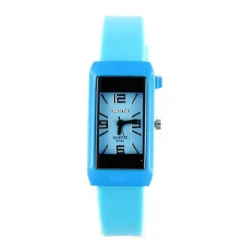Montre pour femme bracelet fin bleu marque Womage