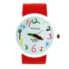 Montre rouge femme crayons marque WOMAGE