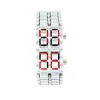 Montre Samurai bracelet Argenté LED Rouge - Femme