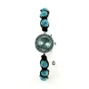 Montre shamballah boule bleue bracelet femme pas chère