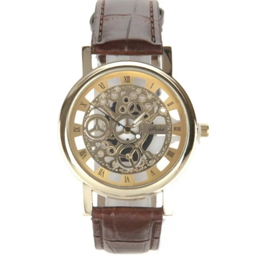 Montre squelette homme vintage