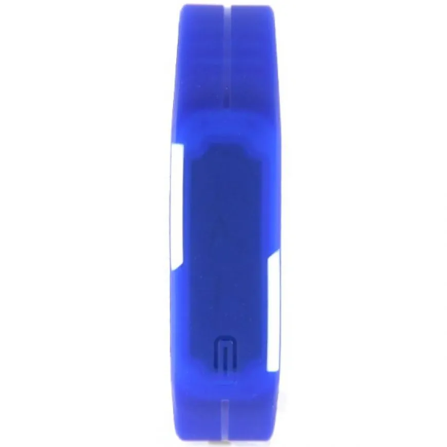 Montre style sport bleu led rouge bracelet réglable