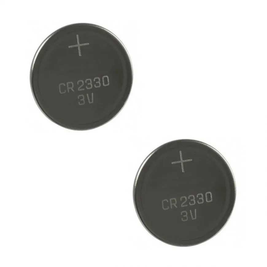 Pack de 2 Batteries de montre CR2330 3 V lithium