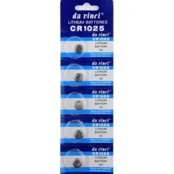 Pack de 5 Batteries montre 3 V CR1025  lithium