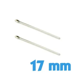 Pack de 2 goupilles pas cher 17 mm pour bracelet montre métal