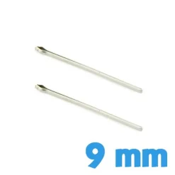 Pack goupille montre pas chère bracelet métal 9 mm