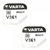 Pack 2 Piles pour Montre 361 Varta 1.55 V