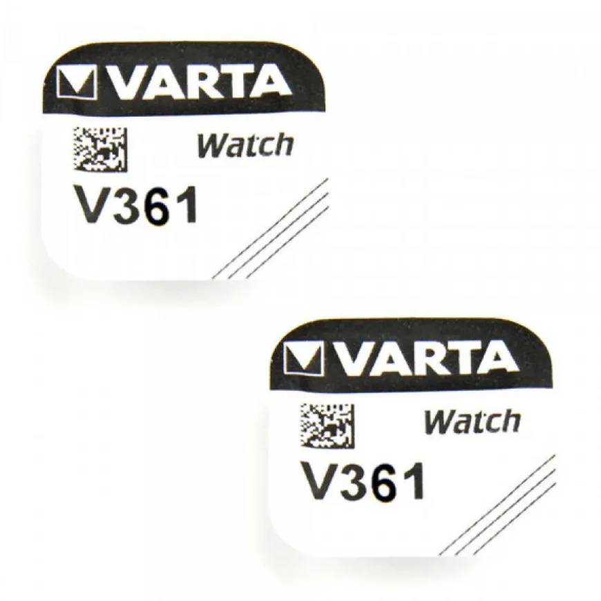 Pack 2 Piles pour Montre 361 Varta 1.55 V