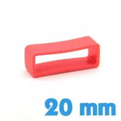 Passant Bracelet de Montre 20 mm - Silicone Corail