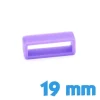 Passant bracelet de montre silicone 19 mm violet
