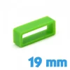 Passant Bracelet Montre 19 mm Silicone Vert clair