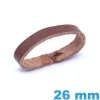 Passant Bracelet Montre 26 mm - Vrai Cuir Marron