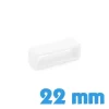 Passant bracelet Silicone 22 mm  - Blanc