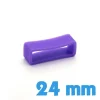 Passant bracelet Silicone 24 mm  - Violet
