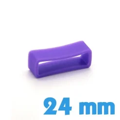 Passant bracelet Silicone 24 mm  - Violet