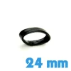 Passant de bracelet Cuir PU 24 mm - Noir