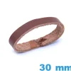 Passant de montre Cuir véritable Vrai cuir Brun 30 mm