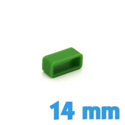 Passant montre 14 mm  - Vert foncé