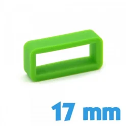 Passant Montre Silicone 17 mm Vert clair