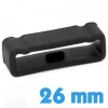 Passant Montre Silicone Noir 26 mm pour GARMIN