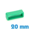 Passant Montre Vert émeraude 20 mm - Silicone